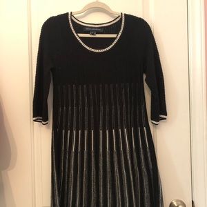 Black French Connection Winter Sweater Dress